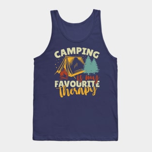 Camping Is My Favorite Therapy Tank Top